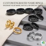 Customized Engraved Name Rings - Image 5